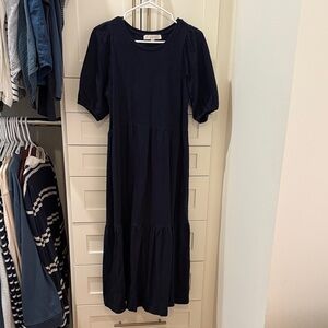 LOFT Navy Long Sleeve Dress